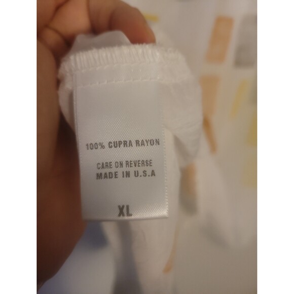 Barbara Lesser Ivory Sheer V-neck Top Sz XL Lagenlook Artsy Beachy - Picture 7 of 8